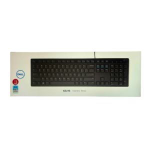 Dell KB216 Wired Keyboard – USB, Chiclet Keys, Full-Size Layout (Black)