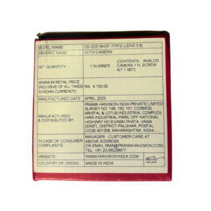 Hikvision Turbo HD Audio CCTV Camera – HD Video with Built-in Audio